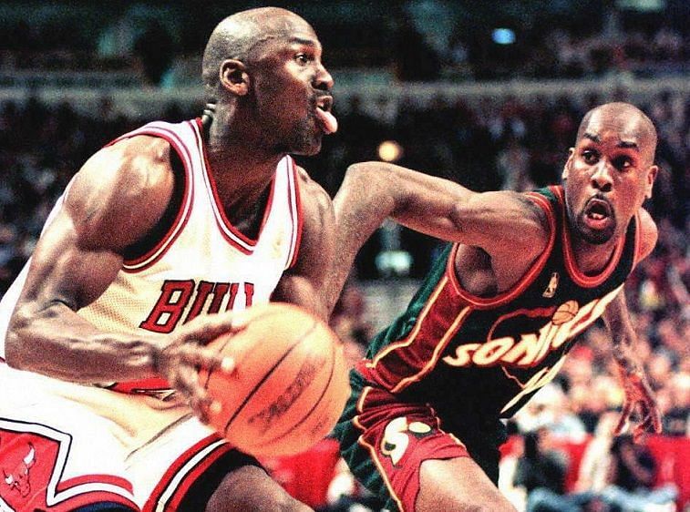Gary Payton proved to be no match for MJ and the best team of all time.