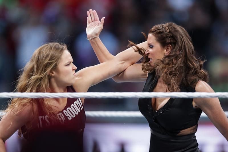 Ronda took on Stephanie at WrestleMania 31.