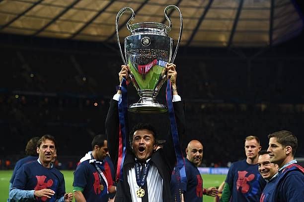 Enrique was in charge at Barcelona during a memorable treble in 2014/15, where he also won the Champions League