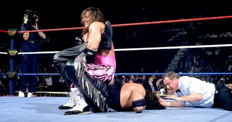Bret Hart won the WWF Championship for his third reign at Survivor Series 1995; between then and Wrestlemania XII, he would look like a strong champion approximately never.