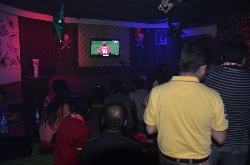 Fans in Full Voice as the starting line-ups are announced -Photo Credits - Shatadroo Chakraborty