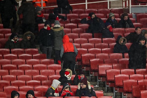Arsenal fans Emirates