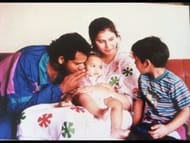 Azharuddin with his first wife Naureen