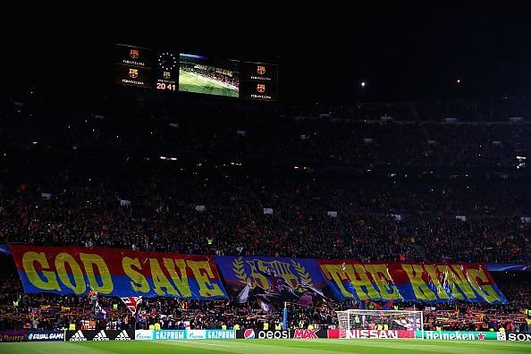 Messi banner Barcelona