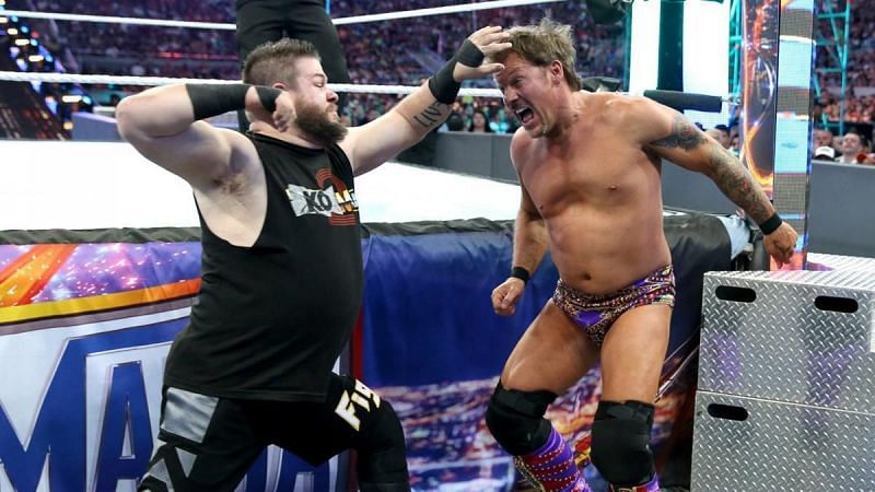 Owens and Jericho at WrestleMania 33