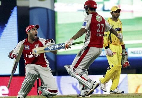 Yuvraj Singh was the hero for KXIP in their thrilling Super Over against CSK