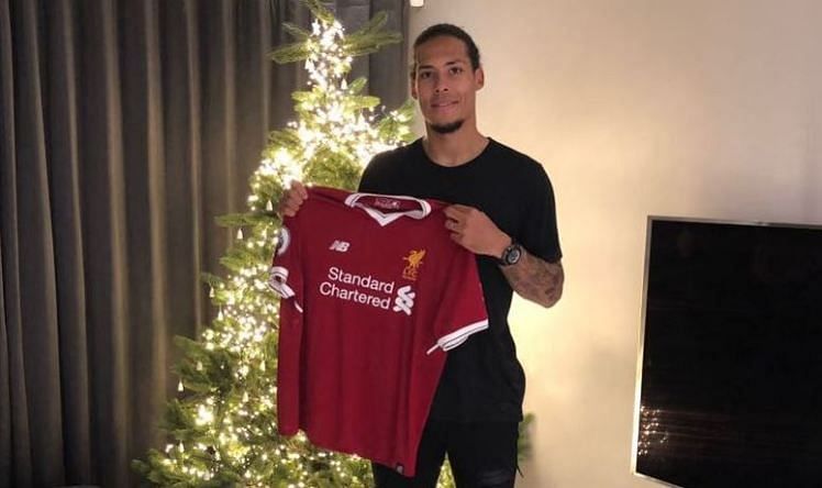 Van Dijk was bought by Liverpool for a world record fee