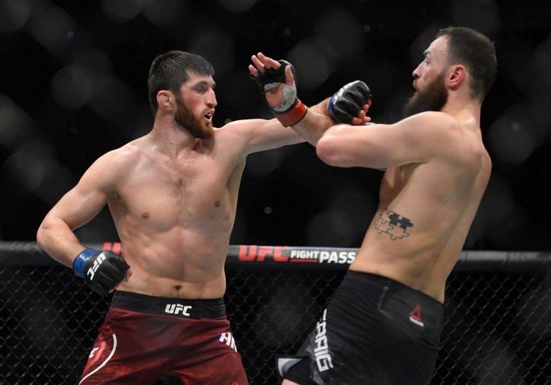 Paul Craig (right) pulled off a miracle with his last-gasp win over Magomed Ankalaev (left)