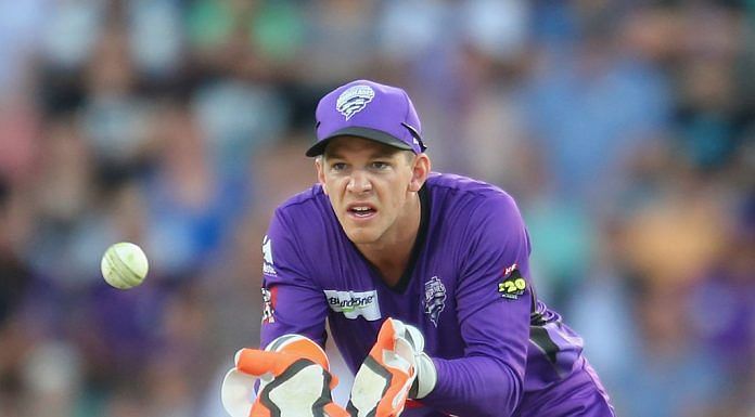 Tim Paine in action for Hobart Hurricanes.