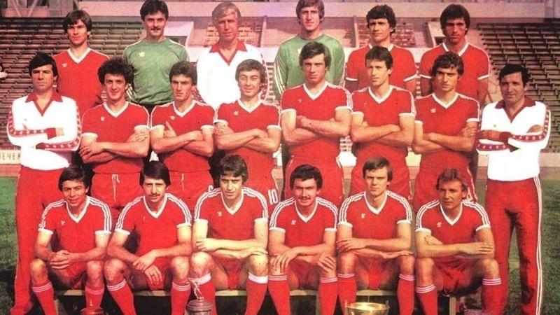 The CSKA Sofia side of 1981-82 that eliminated Liverpool in the quarterfinals