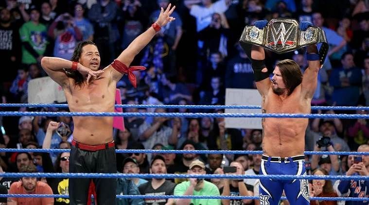 Shinsuke Nakamura will challenge AJ Styles for the WWE Title at WrestleMania 34