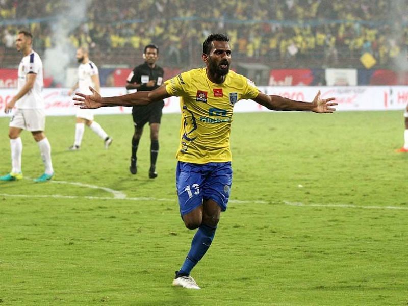 CK Vineeth has scored 9 times in 29 matches for Kerala