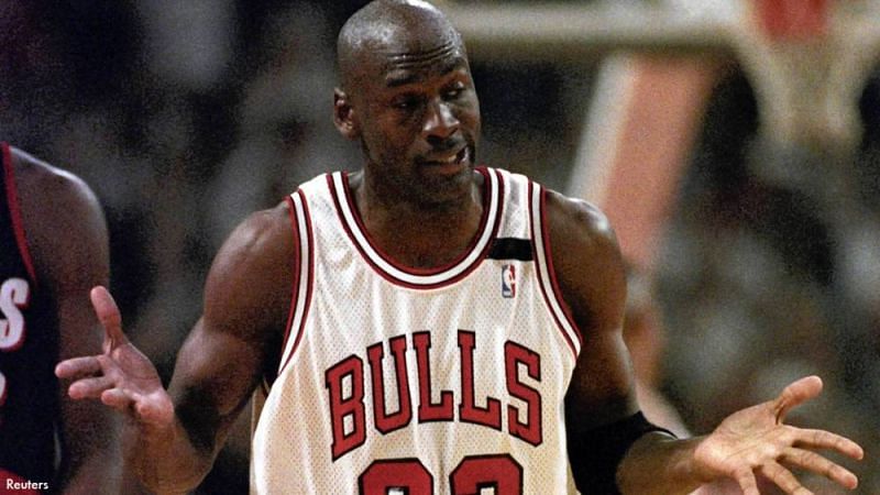 Jordan couldn&#039;t help but shrug in game 1 vs the Blazers after knocking down his 6th three in the 1st half.