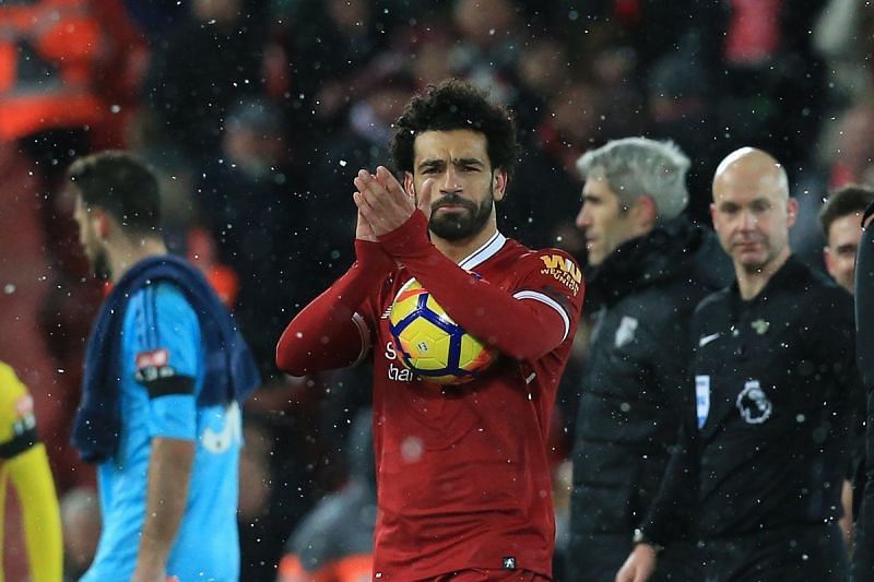 Salah scored four goals against Watford