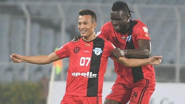 Chencho Gyeltshen clinch the I-League title with Minerva Punjab FC