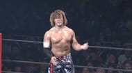 Hiroshi Tanahashi playing the air guitar!