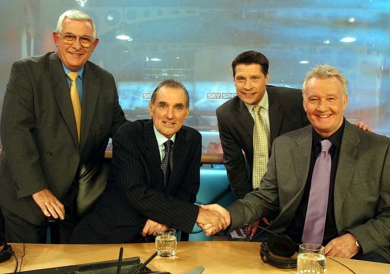 Rodney Marsh (far right) was fired by Sky following a tasteless joke on air