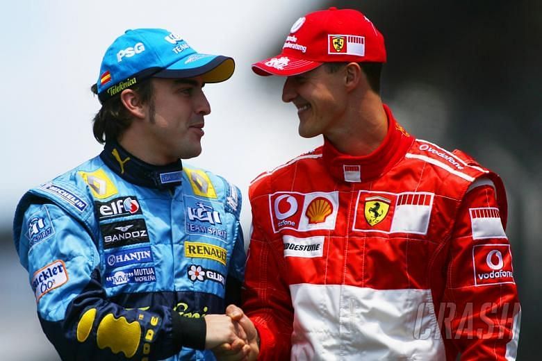 Alonso and Schumacher 