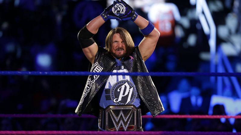 AJ Styles defended his WWE Title in a fatal-four way match on the night