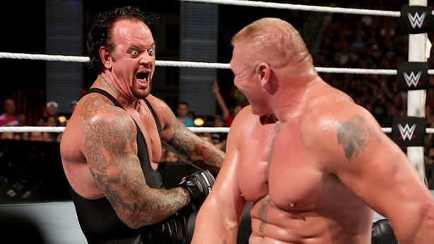 Brock Lesnar &amp; The Undertaker having a moment...
