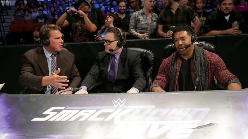 JBL briefly shared announcing duties with Mauro Ranallo and David Otunga