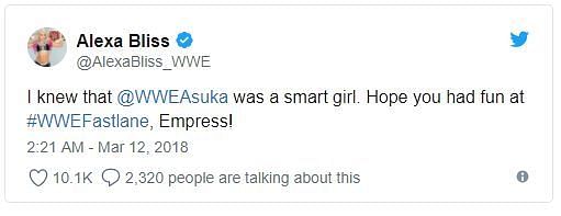 Alexa responds to Asuka&#039;s decision