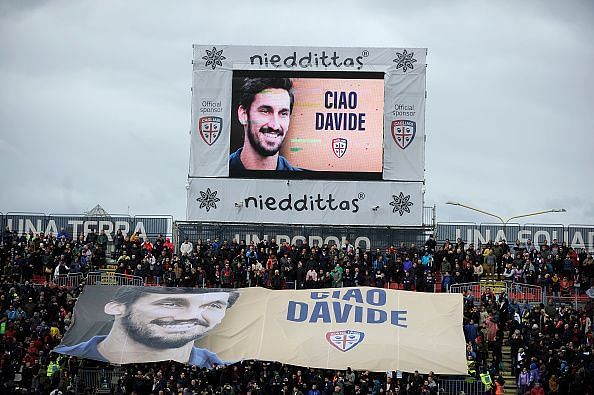 Davide Astori: emotional scenes as Fiorentina pay tribute to their late captain.