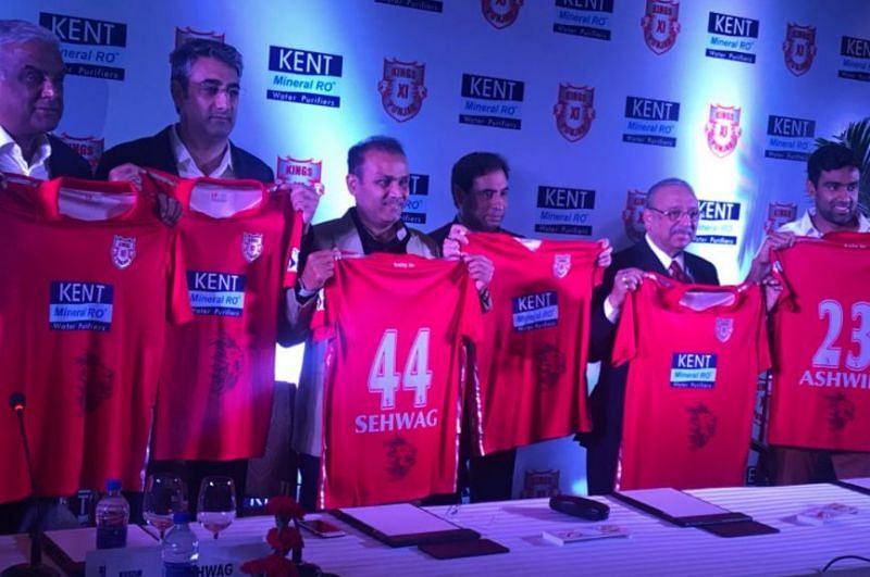Virender Sehwag and Ravichandran Ashwin were present at the jersey launch