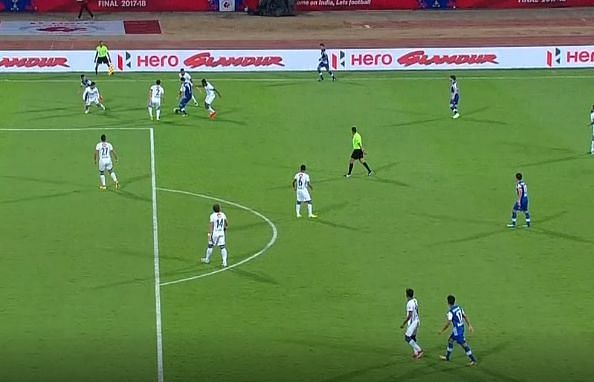 Udanta was marginally offside in the build-up