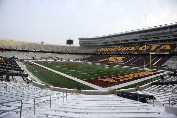 TCF Bank Stadium Prepares To Host Minnesota Vikings Game