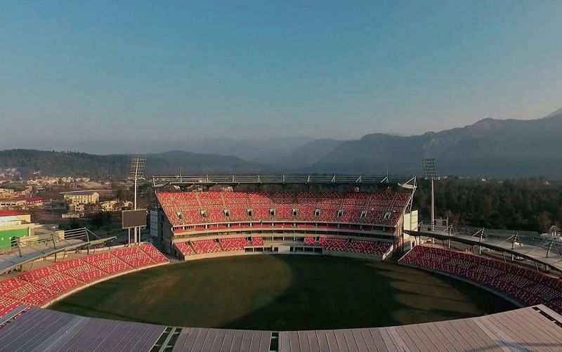The stadium is situated amidst scenic beauty of hills 