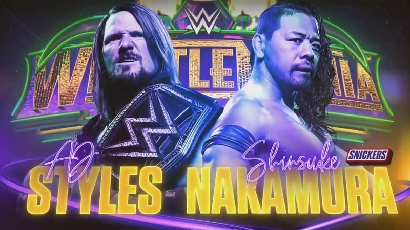 Wwe News Aj Styles Vs Shinsuke Nakamura Confirmed For Wrestlemania 34