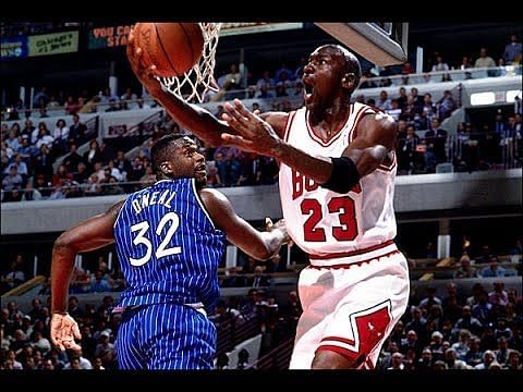 This year was the beginning of a short lived MJ vs the Magic rivalry.