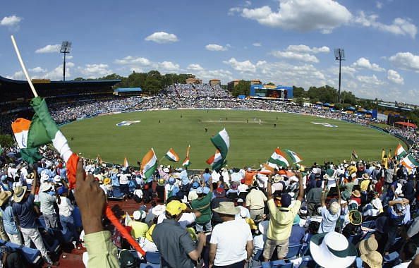 Indian fans celebrate victory