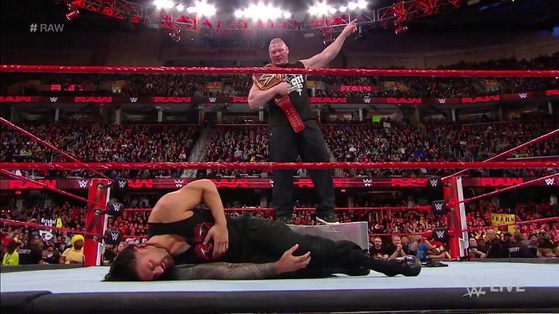 Brock Lesnar and Roman Reigns opened Raw again this week