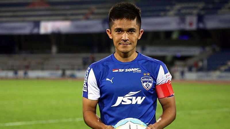 Chhetri scored his first hat-trick for Bengaluru FC