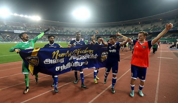 A new-look Chennaiyin FC took to the pitch. (Photo: ISL)