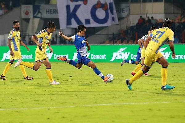 Sunil Chhetri Bengaluru FC 2-0 Kerala Blasters