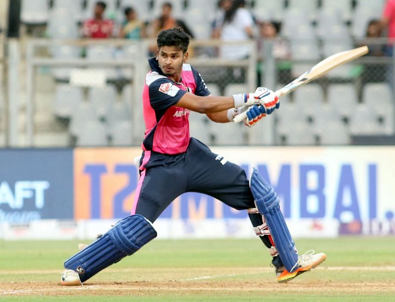 Shreyas Iyer played a match winning knock of 71* against North Mumbai Panthers in match 14 of T20 Mumbai League at Wankhede stadium today. 