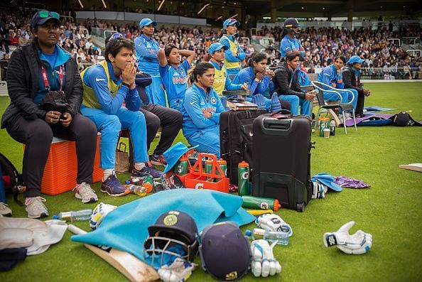 A distraught India during the World Cup final last year