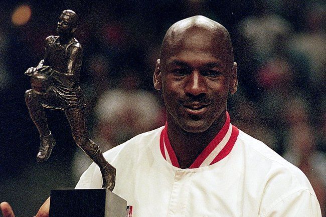 Michael Jordan named the league MVP in 1996.