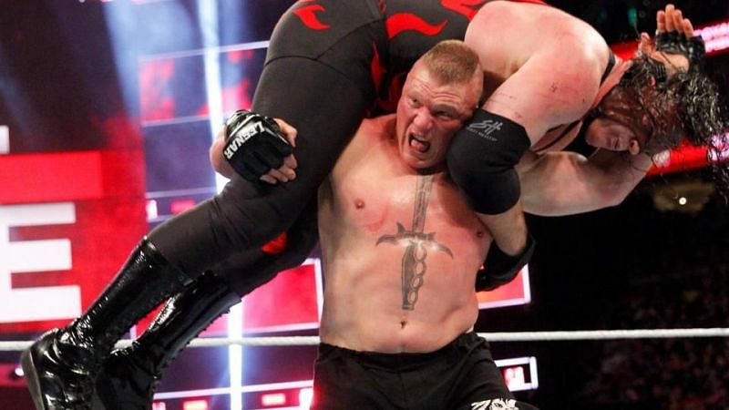 Kane and Braun weren&#039;t enough to stop Brock at the Royal Rumble 