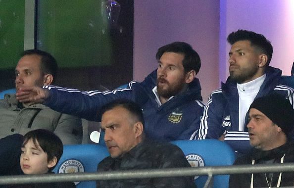 Lionel Messi and Sergio Aguero sat out the match with injury