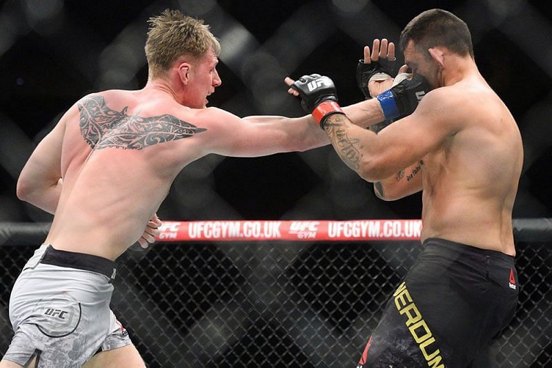 Alexander Volkov knocked out Fabricio Werdum to end the show with an upset