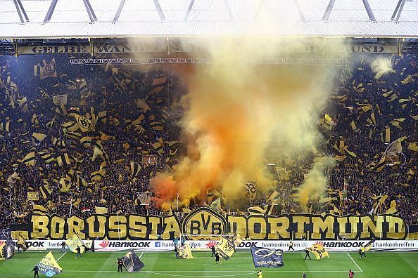 The Yellow Wall of Dortmund needs no introduction