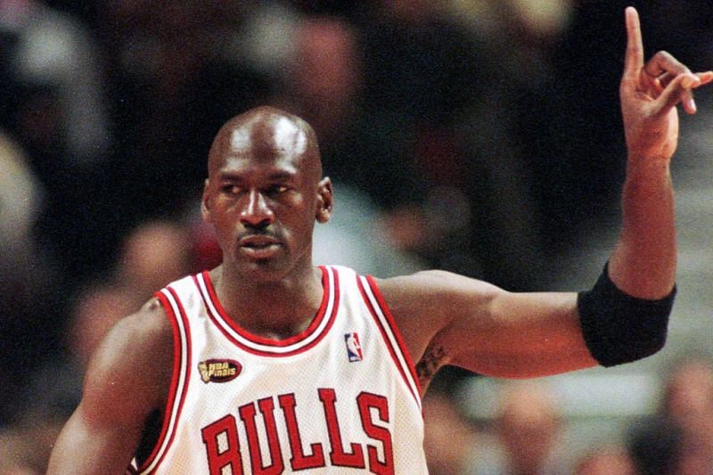 Michael Jordan during the 1998 NBA Finals. (Image Courtesy: footwearnews.com)