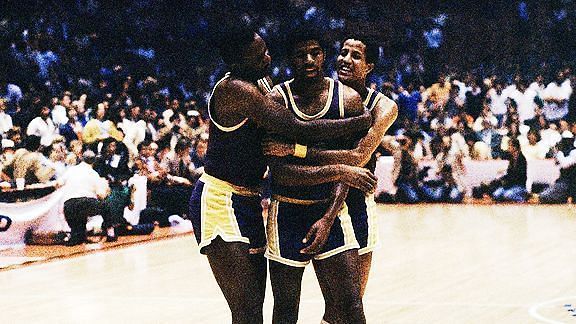 Magic Johnson in the middle.