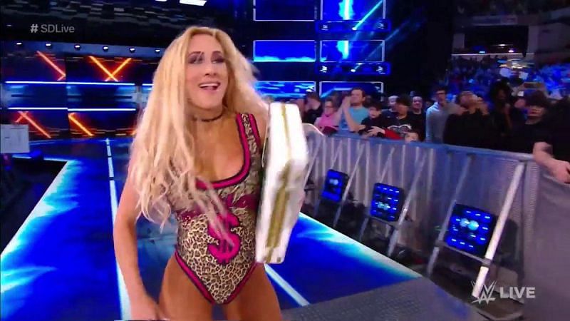 WWE is getting us used to the idea of Carmella as Champion