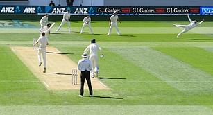 Video: Kane Williamson takes a spectacular catch to dismiss Stuart Broad