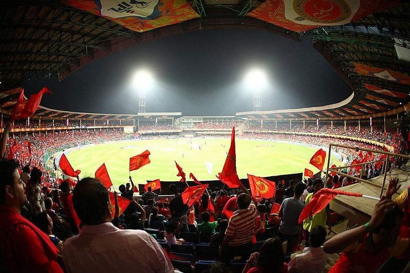 The Sea of Red created an electric atmosphere at the buzzing Chinnaswamy